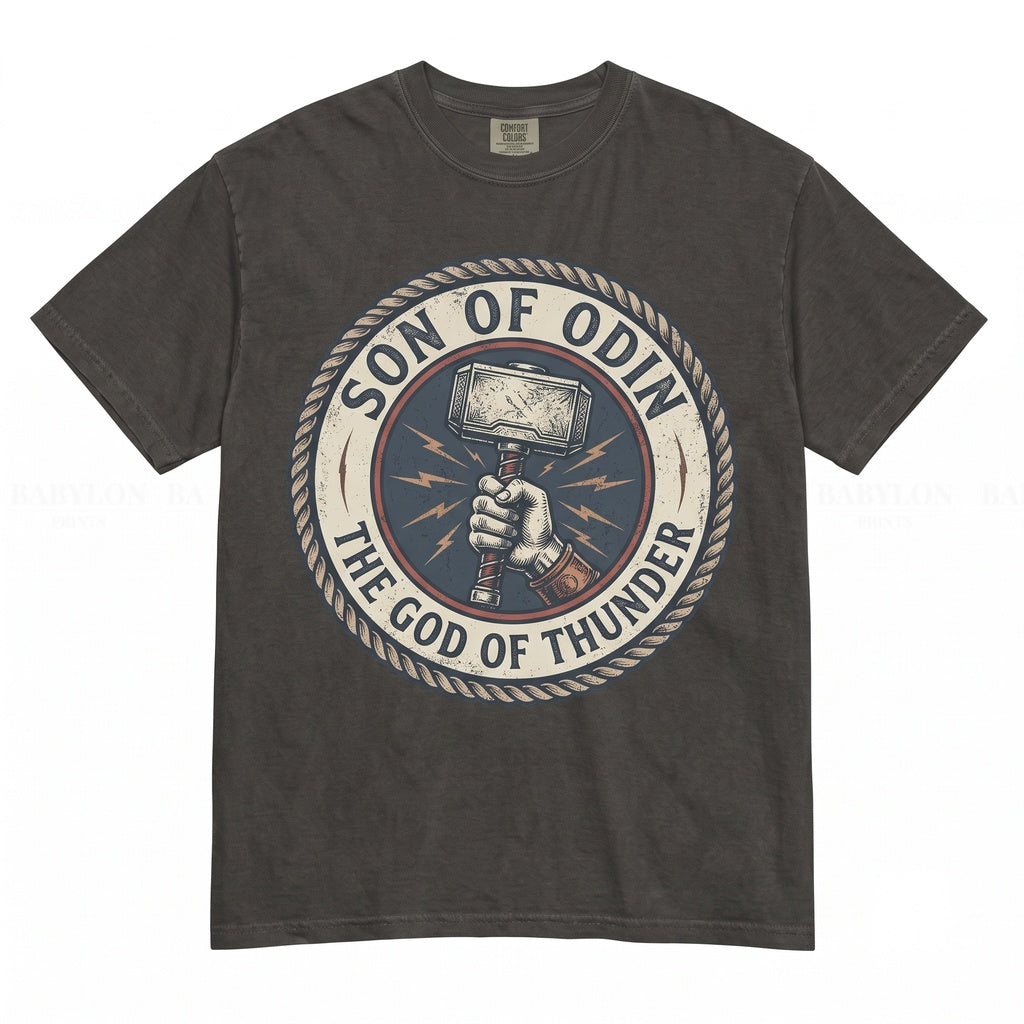 Vintage Thor God of Thunder Retro Norse Superhero Ragnarok Graphic Unisex TShirt