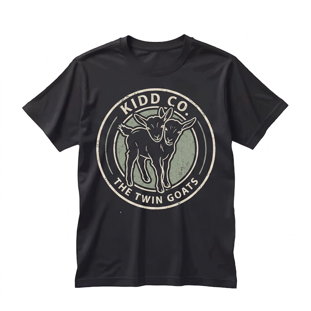 Two Headed Goat Cute Creepy Spooky Halloween Graphic Unisex TShirt