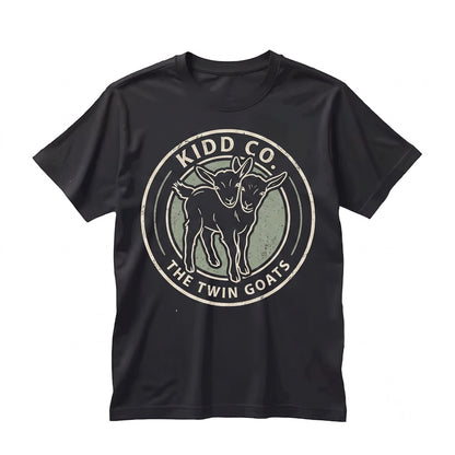 Two Headed Goat Cute Creepy Spooky Halloween Graphic Unisex TShirt