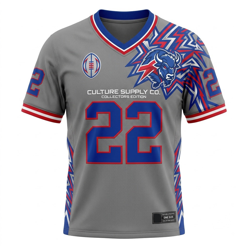 Unisex Game Day Athletic Football Jersey - Lightweight Breathable Mesh Fan Jersey