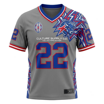 Unisex Game Day Athletic Football Jersey - Lightweight Breathable Mesh Fan Jersey
