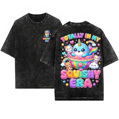 Kawaii Cute Dumpling Foodie Squishy Aesthetic Graphic Unisex Wash T-Shirt
