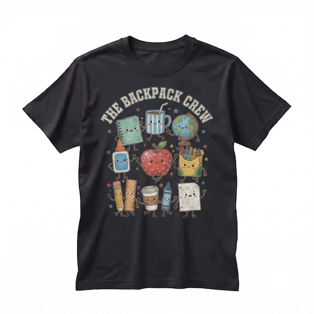 Funny Teacher Life Back to School Gift Preschool Supplies Crayon Apple Pencil Notebook Unisex TShirt