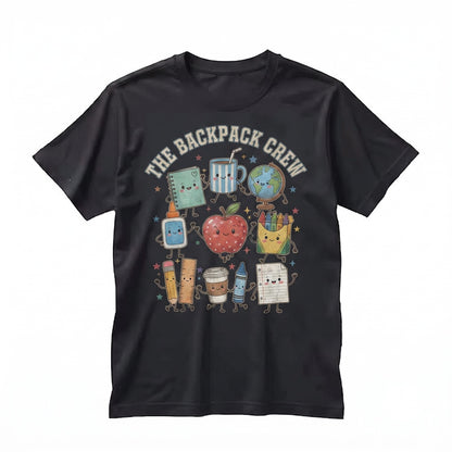 Funny Teacher Life Back to School Gift Preschool Supplies Crayon Apple Pencil Notebook Unisex TShirt