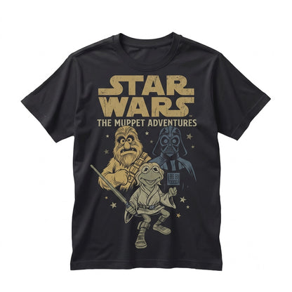 Retro Sci-Fi Puppet Mashup Graphic Apparel, Space Outpost Theme Park Family Vacation, May Fourth Holiday Unisex TShirt