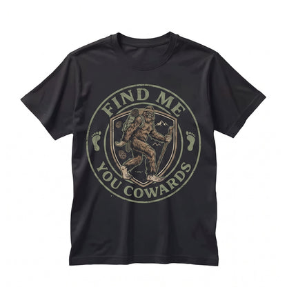 Funny Bigfoot Sasquatch Hide and Seek Champion Graphic Novelty Unisex TShirt