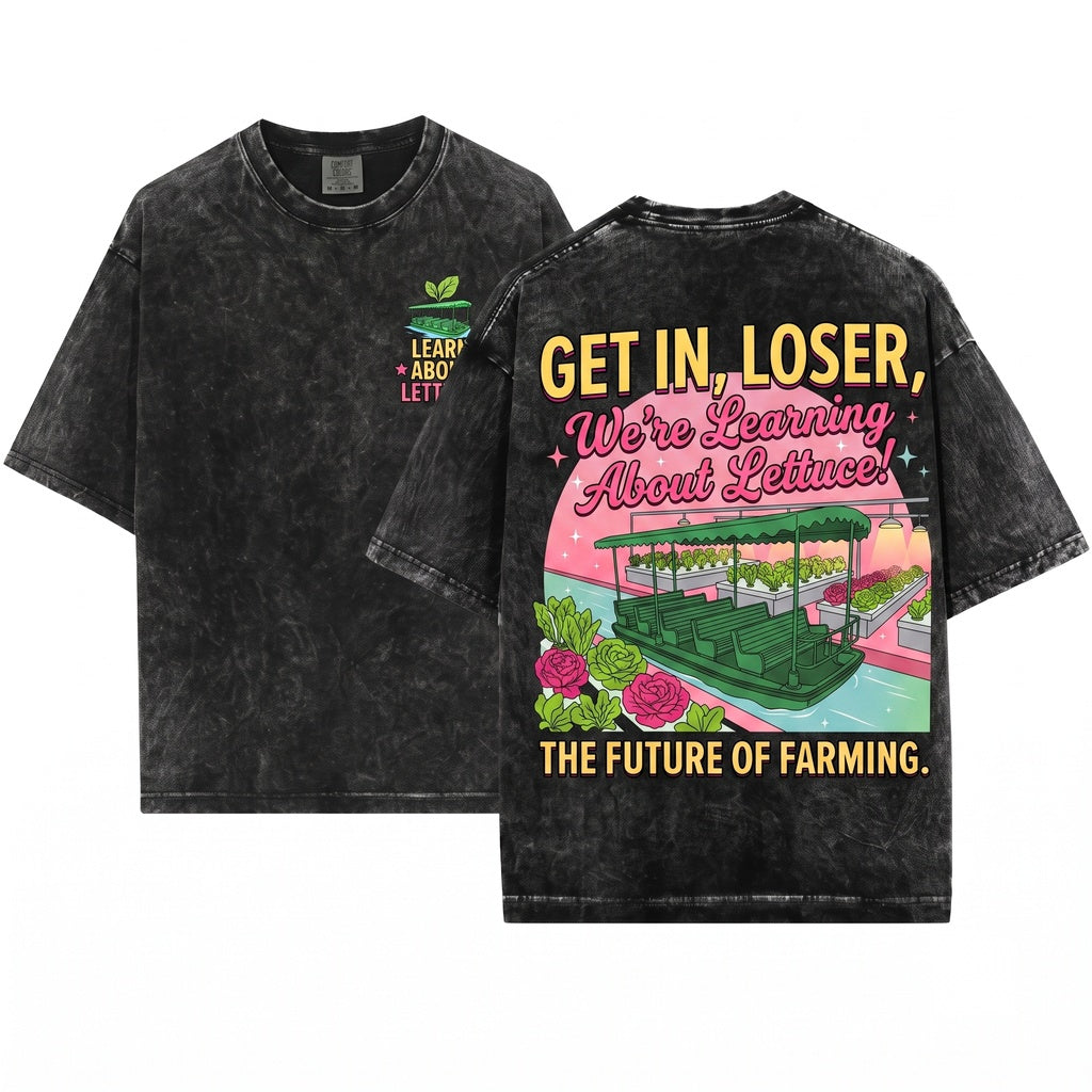 Get In Loser Magical Journey Playful Future Land Aesthetic Retro Theme Park Trip Trendy Oversized Unisex Wash T-Shirt