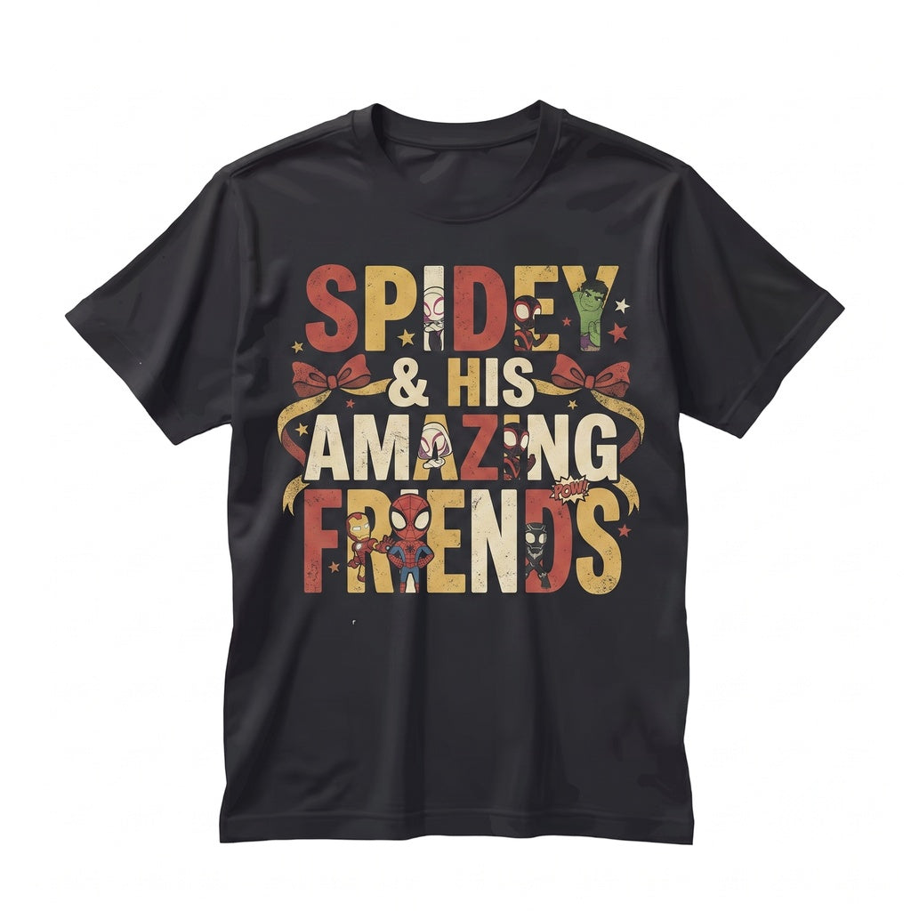 Coquette Web-Slinger Amazing Friends Comic Animated Theme Park Family Vacation Matching Graphic Unisex TShirt