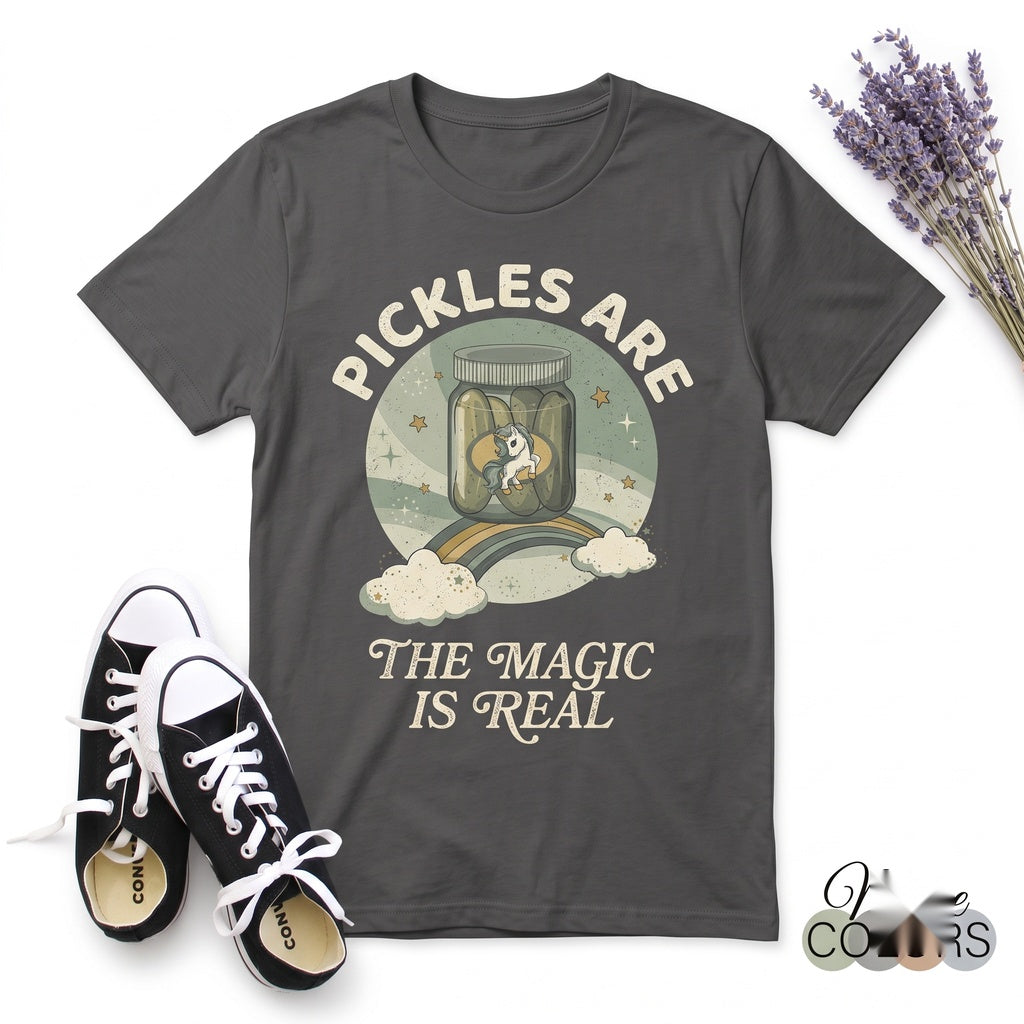 Pickles Are Magical Funny Unicorn Pickle Lover Cucumber Cute Birthday Present Halloween Party Costume Novelty Graphic Unisex
