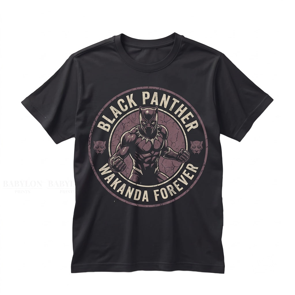 Oversized Superhero Wakanda Forever Comic Graphic Sweatshirt Tchalla Fan Gift Cotton Top Unisex TShirt