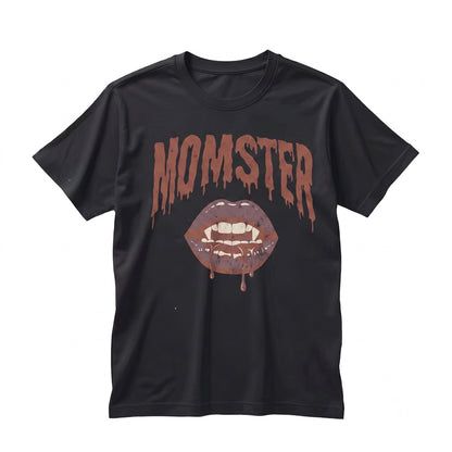 Momster Funny Halloween Spooky Mom Graphic Novelty Top Unisex TShirt