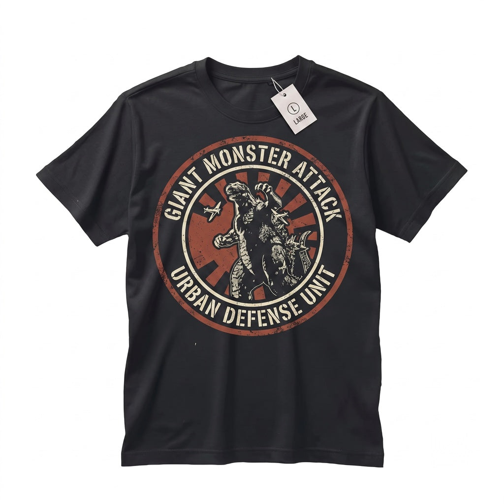 Vintage Kaiju Giant Monster Retro Arcade Pixel Gaming Unisex TShirt