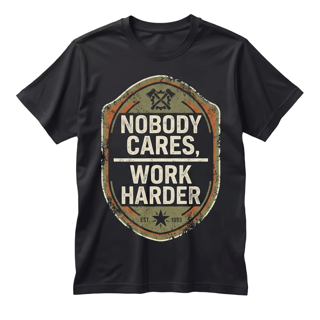 Funny Sarcastic Work Harder Gym Motivational Birthday Gift Cool Outdoor Graphic Cotton Apparel for Teens Unisex TShirt