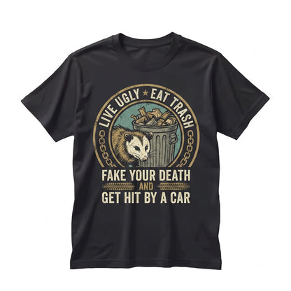 Funny Opossum Sarcastic Quotes Graphic Novelty Possum Trash Animal Lover Cotton Unisex TShirt