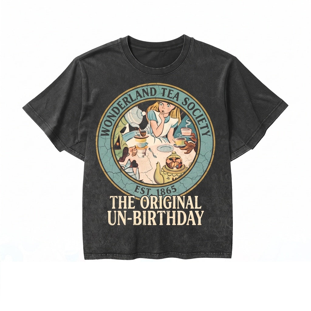 Oversized Retro Princess Graphic Apparel, Feline Character Family Matching Tops, Unisex TShirt