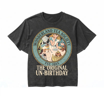 Oversized Retro Princess Graphic Apparel, Feline Character Family Matching Tops, Unisex TShirt