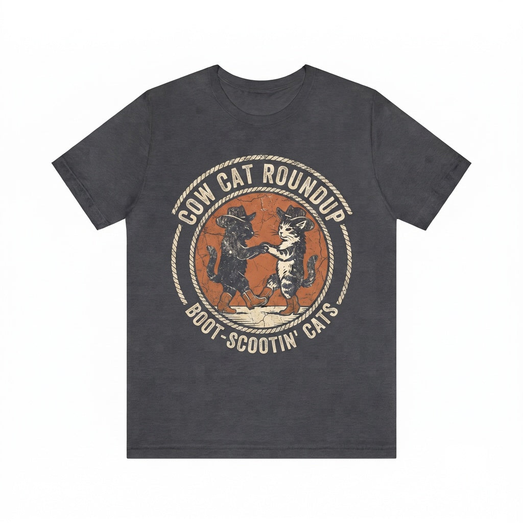 Funny Cowboy Dancing Cat Graphic Western Country Meme Lover Gift Unisex TShirt