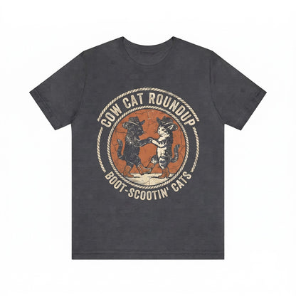 Funny Cowboy Dancing Cat Graphic Western Country Meme Lover Gift Unisex TShirt