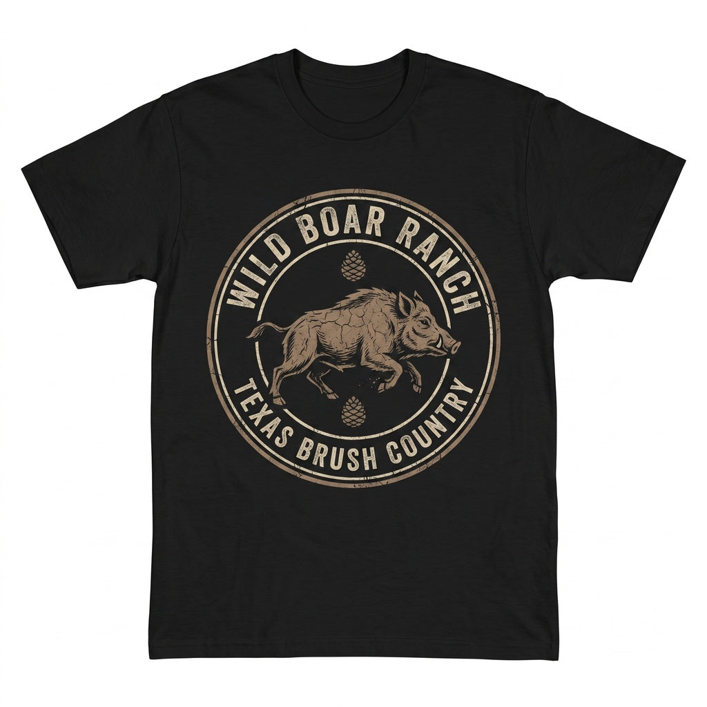 Wild Boar Pig Wildlife Hiking Camping Nature Buffalo Graphic Apparel Unisex TShirt
