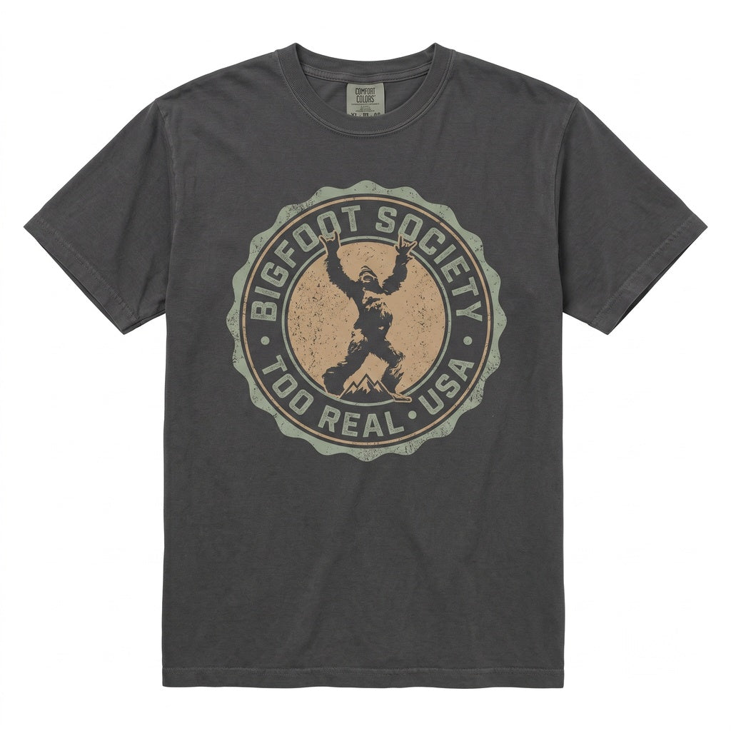 Bigfoot Sasquatch Cryptid Camping Outdoors Hiking Nature Graphic Gift Unisex TShirt