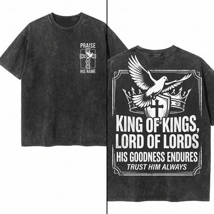 God Is Good Christian Faith Scripture Gospel Graphic Vintage Apparel Unisex Wash T-Shirt