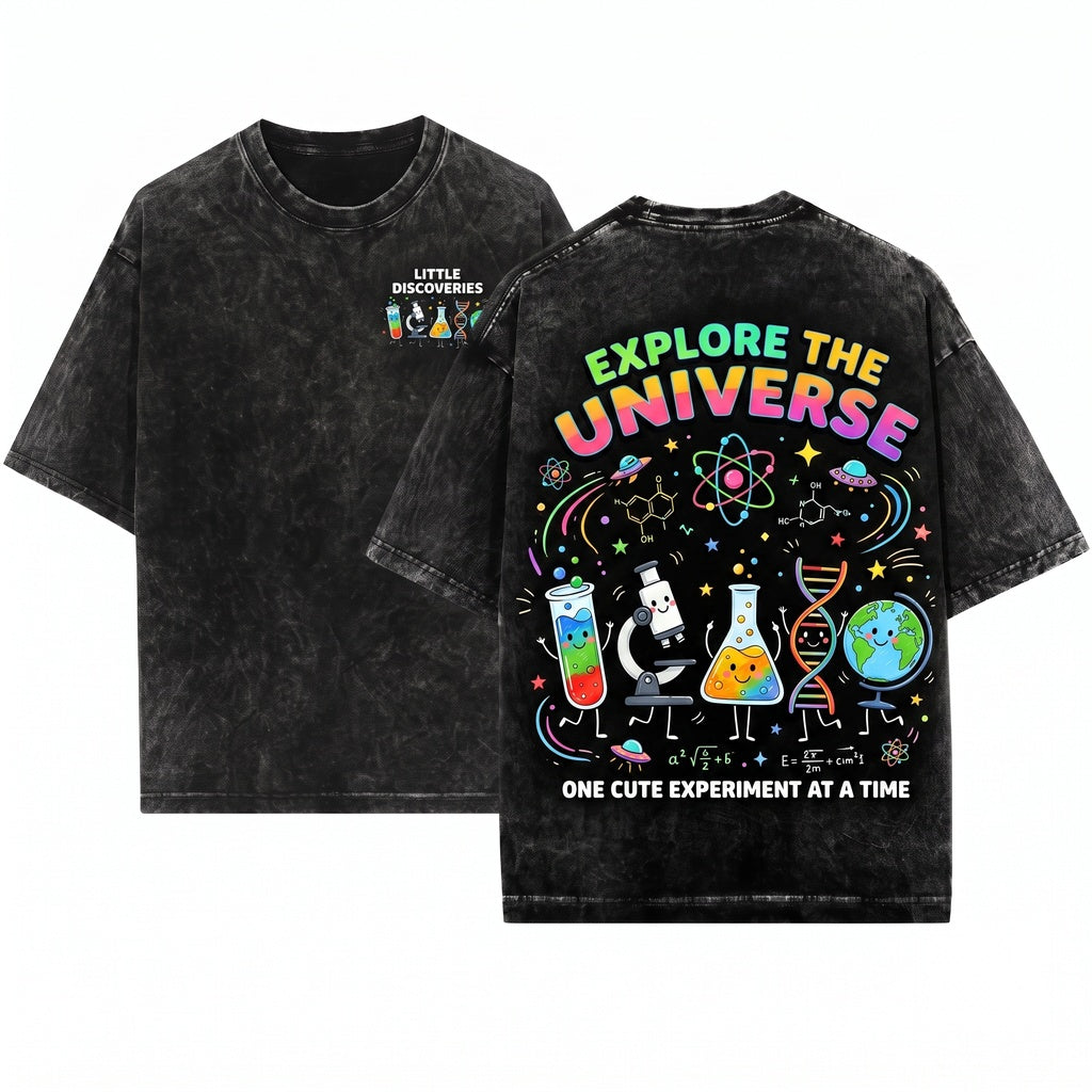 Cute Science Teacher STEM Biology Chemistry Back To School Gift Unisex Wash T-Shirt