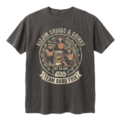 Vintage Anzellan Droidsmith Babu Frik Sci-Fi Graphic Retro Fan Apparel Unisex TShirt
