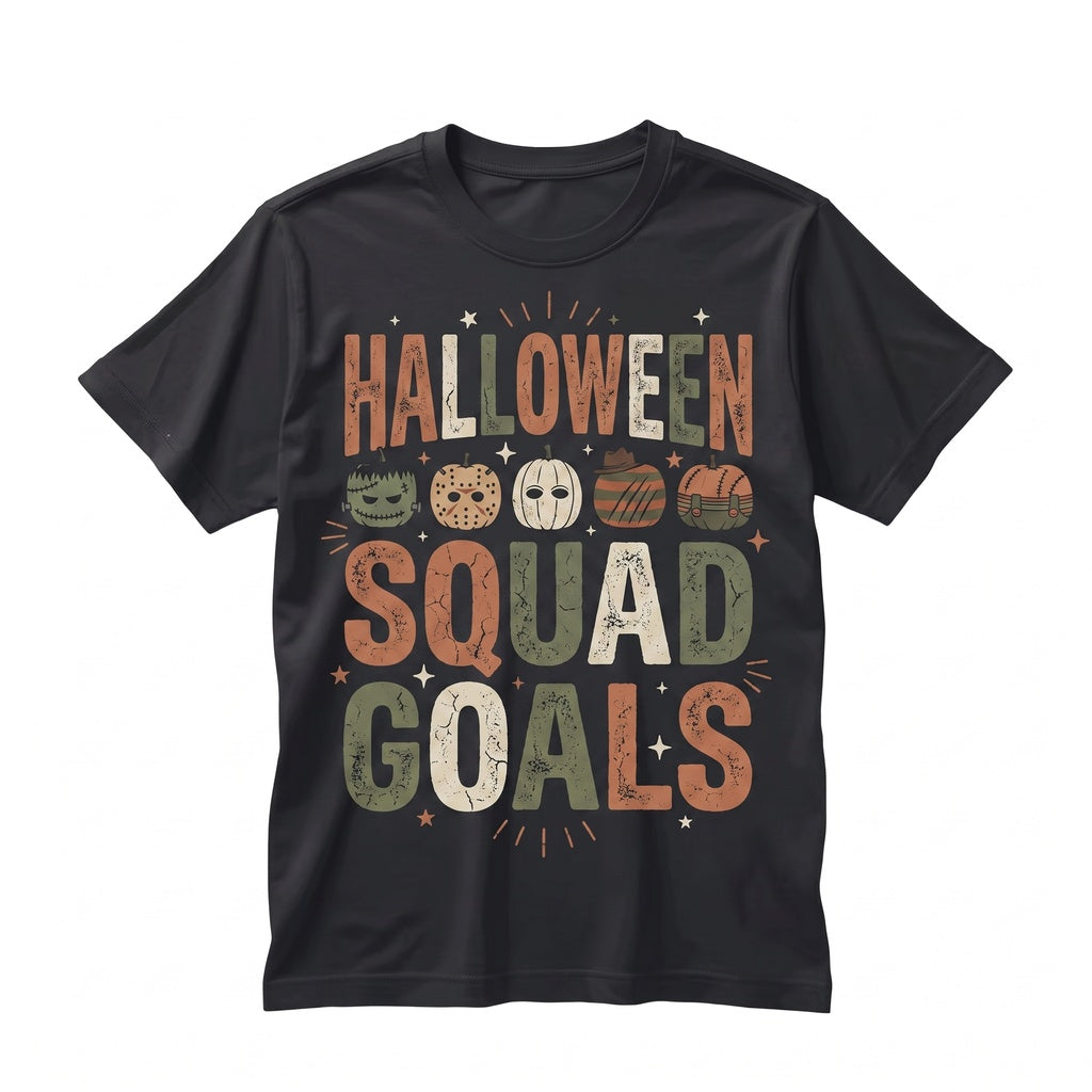 Vintage Spooky Halloween Horror Pumpkin Cute Scary Retro Fall Movie Character Graphic Unisex TShirt