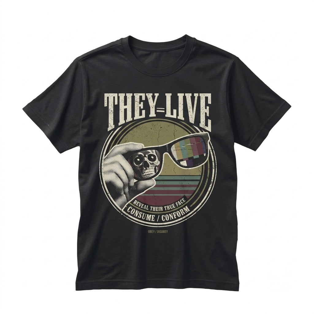 They Live John Carpenter Classic Cult Movie Alien SciFi Horror Apparel Unisex TShirt