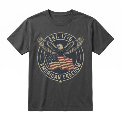 USA 250th Anniversary Bald Eagle Flag Patriotic America Freedom Vintage Graphic Unisex TShirt