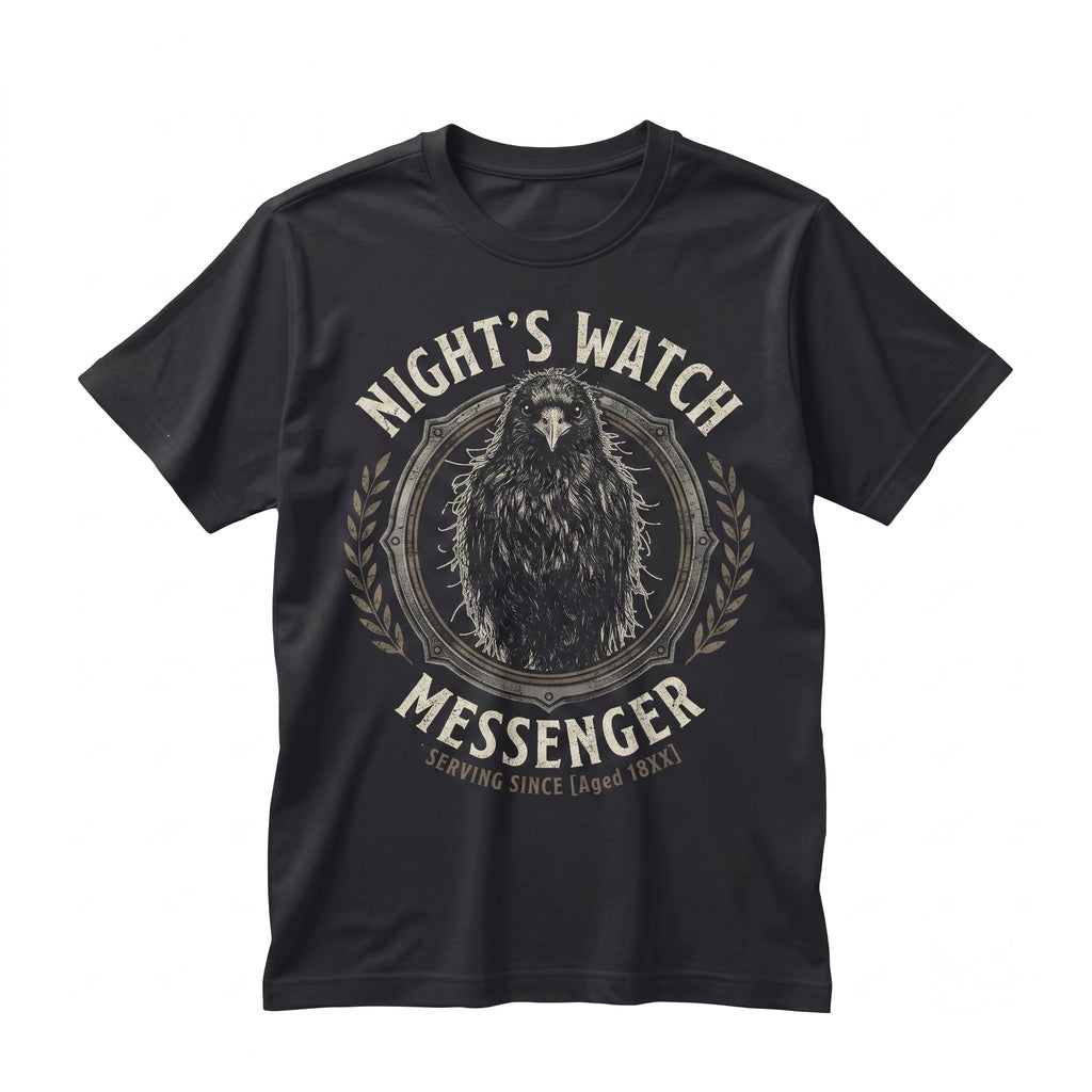Hand-Drawn Crow Sketch Black Raven Bird Lover Funny Graphic Gift Unisex TShirt