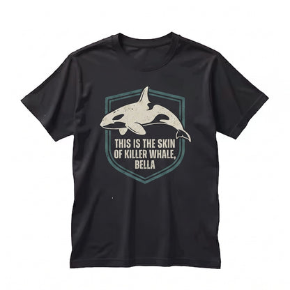 Skin of a Killer Whale Embroidered Orca Marine Animal Graphic Unisex TShirt