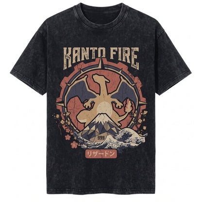 Fire Dragon Graphic Tank Top Japanese Vintage Y2K Retro Streetwear Sleeveless Unisex TShirt
