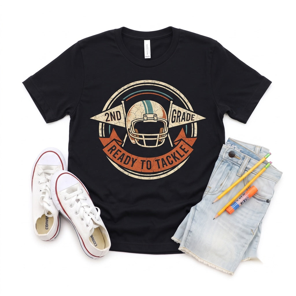 Second Grade Football Jersey Back to School Apparel Unisex TShirt