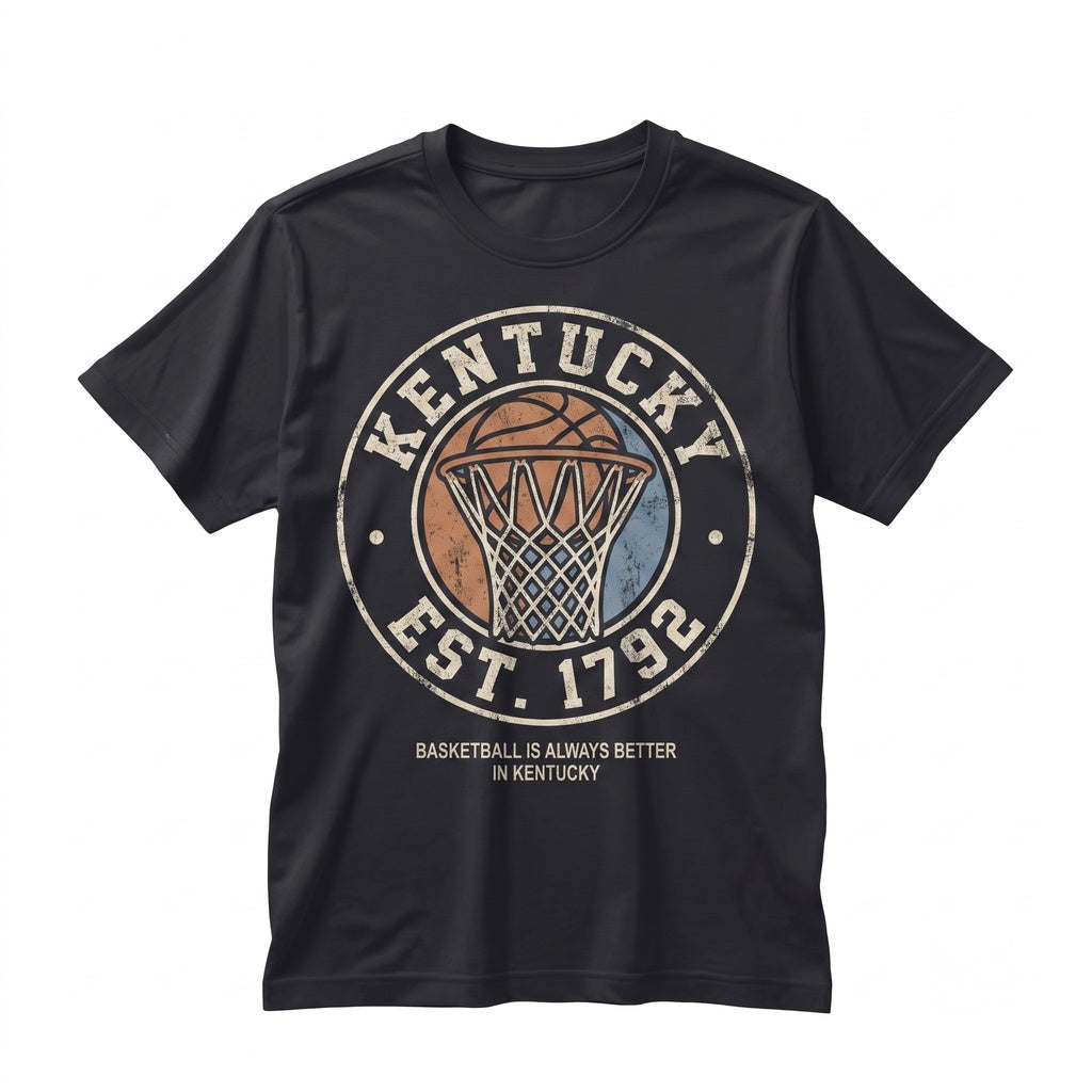 Kentucky Retro Basketball Game Day Graphic Sports Unisex TShirt