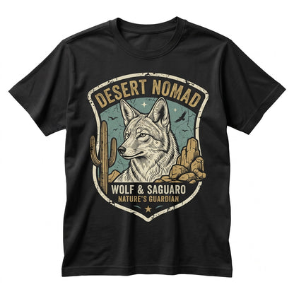 Retro Southwest Desert Coyote Graphic Vintage Wildlife Western Adventure Apparel Unisex TShirt