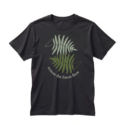 Retro Botanical Fern Leaf Forest Nature Art Rustic Print Unisex TShirt