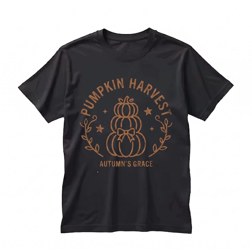 Coquette Pumpkin Fall Sweatshirt, Cute Bow Floral Autumn Halloween Aesthetic Crewneck Graphic Unisex TShirt