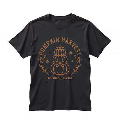 Coquette Pumpkin Fall Sweatshirt, Cute Bow Floral Autumn Halloween Aesthetic Crewneck Graphic Unisex TShirt