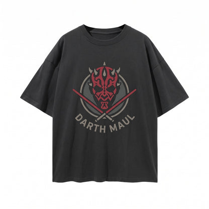 Oversized Darth Maul Shadow Lord Phantom Menace Retro Graphic Unisex TShirt