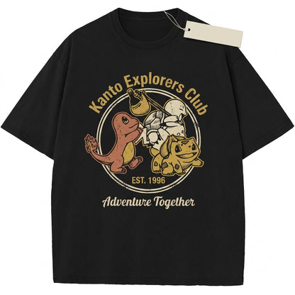 Vintage Retro Washed Anime Graphic Top, Classic Gaming Characters Gift Unisex TShirt