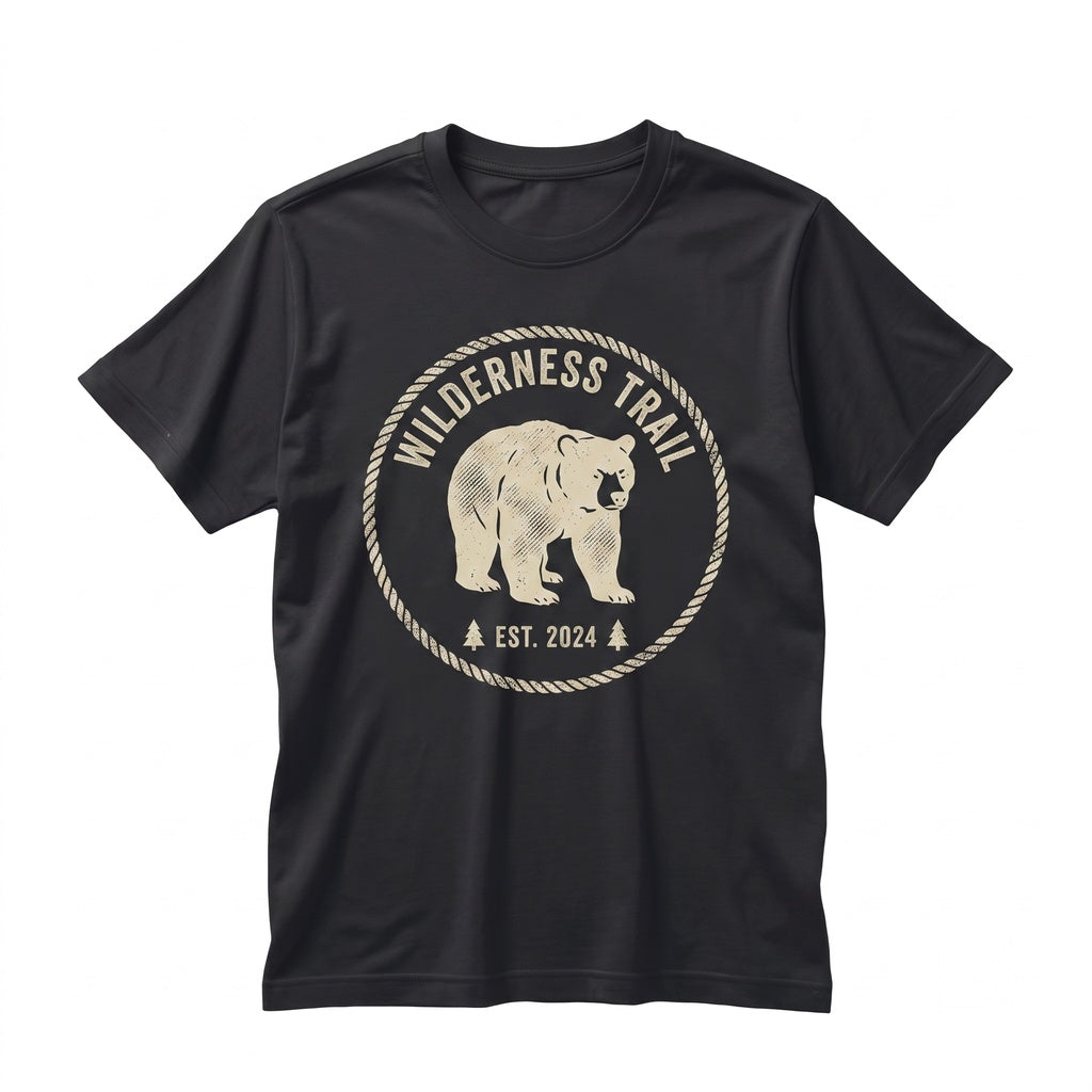Retro Grizzly Bear Vintage Forest Graphic Wildlife Outdoors Unisex TShirt