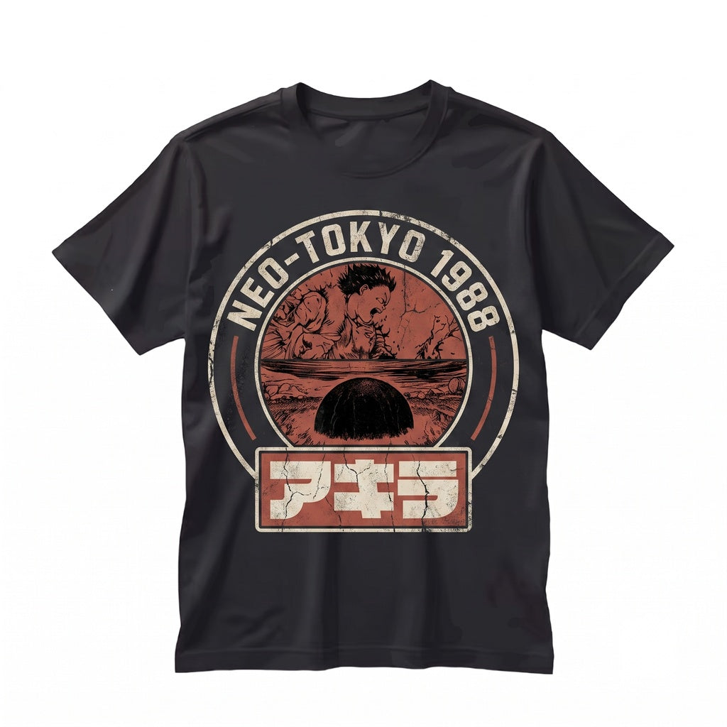 Retro Anime Neo Tokyo Cyberpunk Skater Graphic Vintage Japanese Manga Print Unisex TShirt