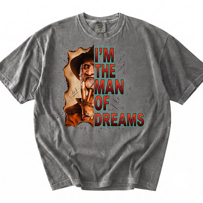 Nightmare Man Of Dreams Vintage Horror Movie Fan Spooky Season Slasher Unisex TShirt