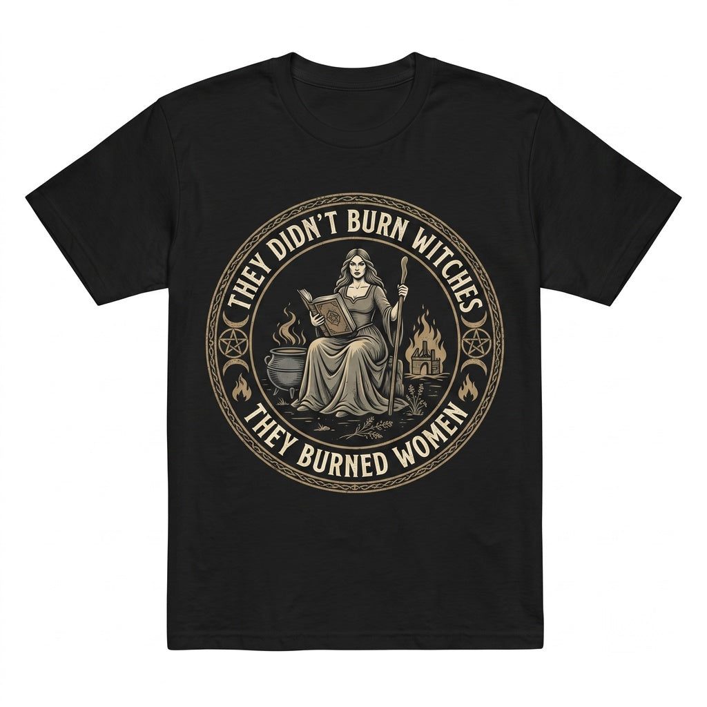 They Didnt Burn Witches Feminist Womens Rights Gift Witchy Unisex TShirt