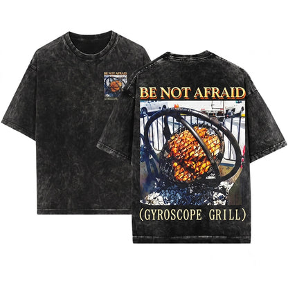 Biblically Accurate Angel Gyroscope Grill Meme Graphic Vintage Funny Ophanim Novelty Unisex Wash T-Shirt