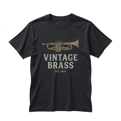 Jazz Trumpet Brass Graphic Concert Outfit Faux Gold Art Unisex TShirt