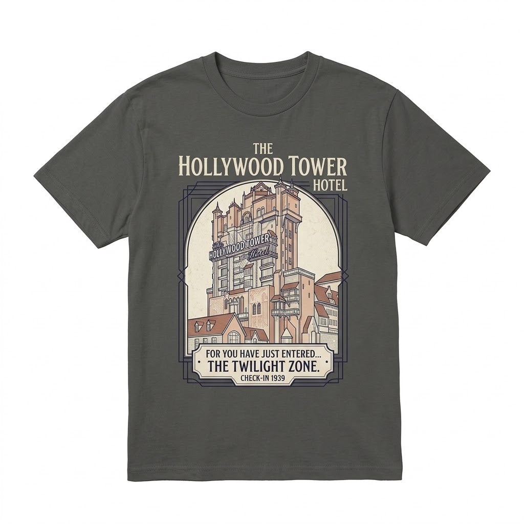 Vintage Hollywood Studios Drop Ride Theme Park Vacation Graphic Unisex TShirt