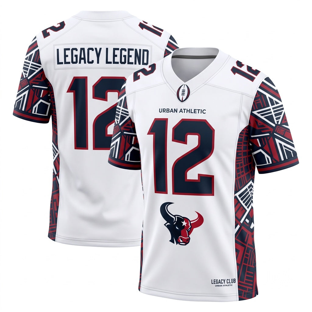 Unisex Football Fan Game Day Jersey Lightweight Breathable Athletic Mesh Sportswear