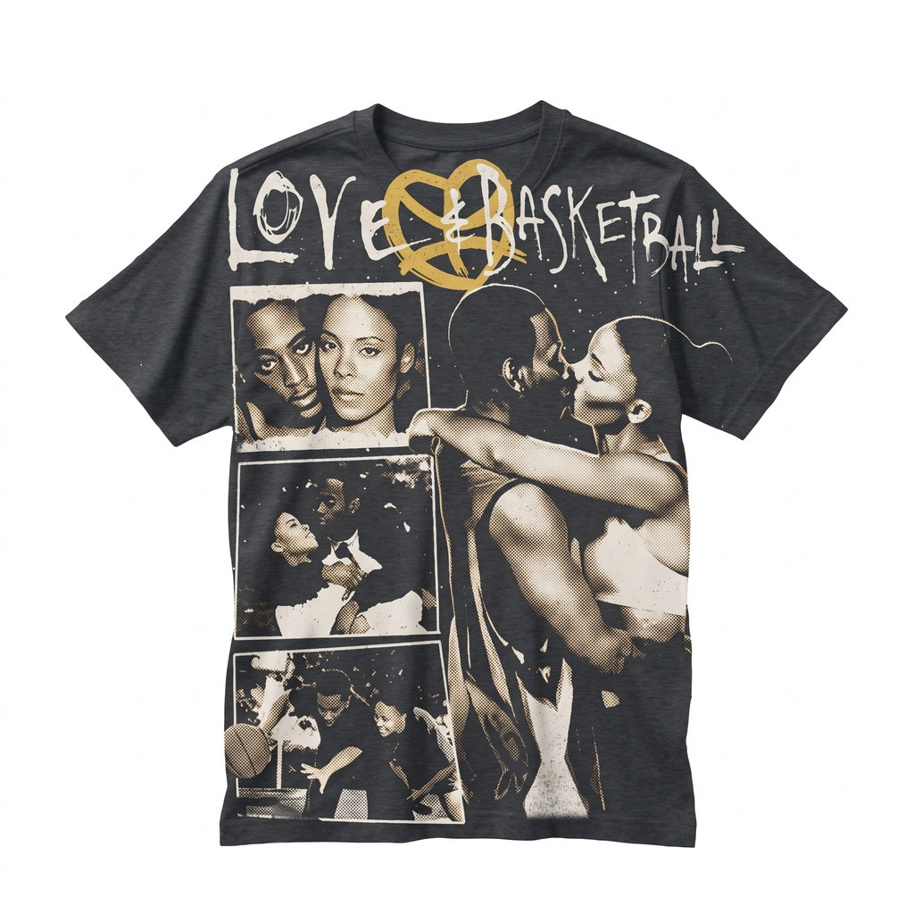 Love And Basketball Movie Vintage Sports Film Apparel Graphic Romantic Athlete Gift Unisex TShirt